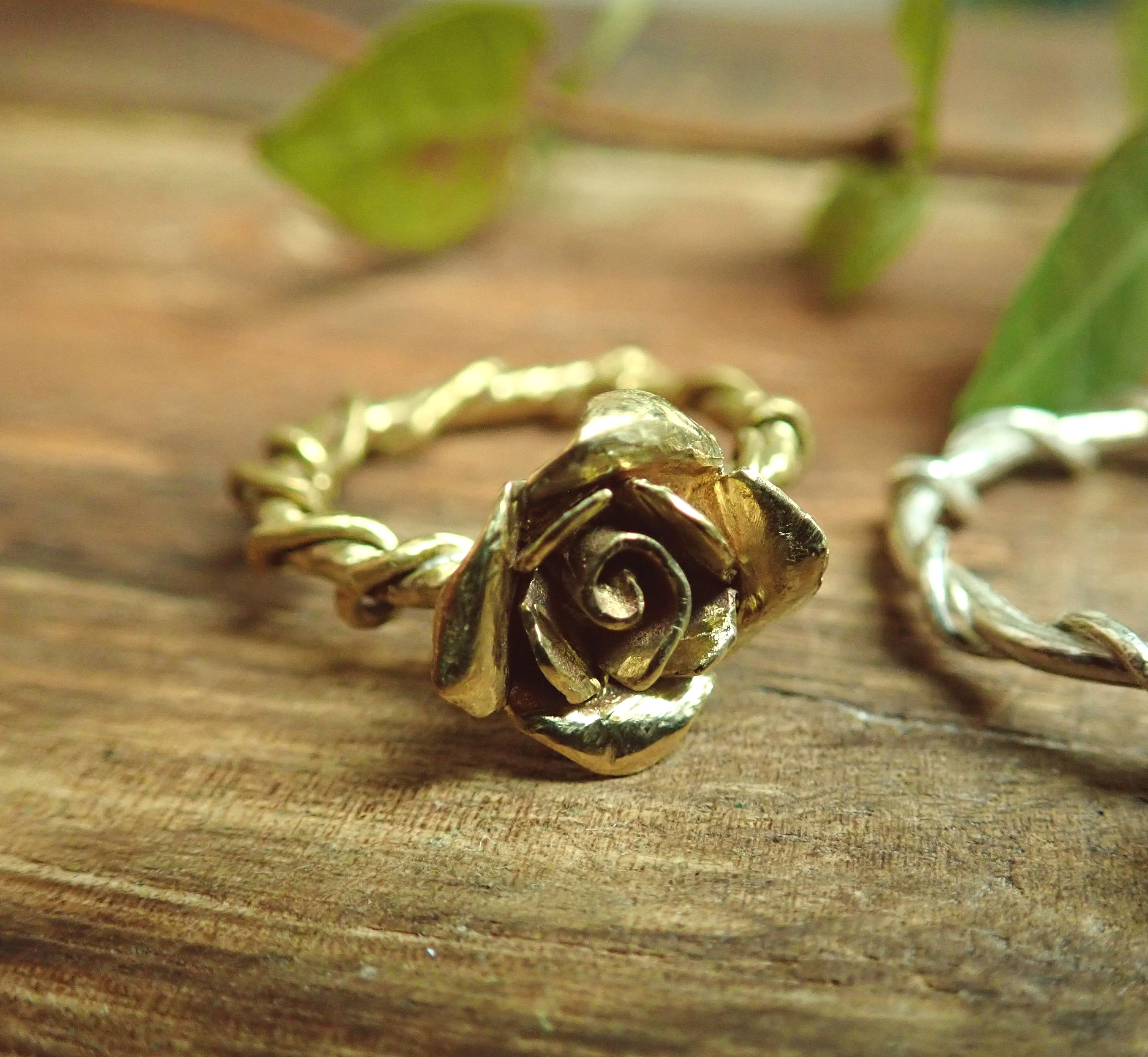 x リング Amor ハンドメイド マラカイト 真鍮 USA製 Jewelry LHN