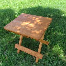 木製テーブル【アウトドア・作業テーブル等】コンパクト収納 4枚目の画像