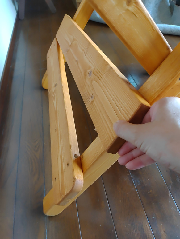 木製テーブル【アウトドア・作業テーブル等】コンパクト収納 11枚目の画像