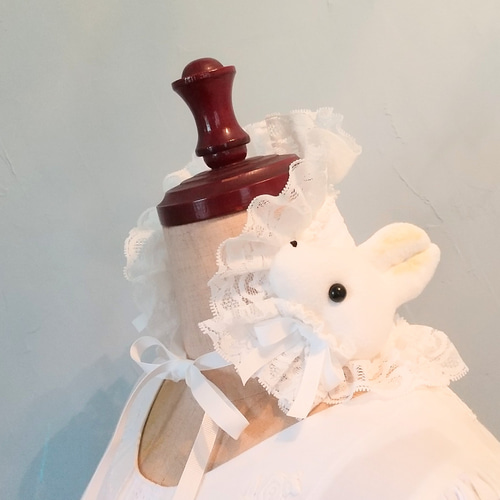 ヘッドドレス-白うさぎ ヘッドドレス（アクセサリー） magatama