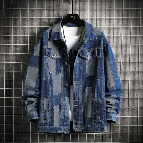 新入荷 デニムジャケット メンズ ジージャン 切替 配色 紳士