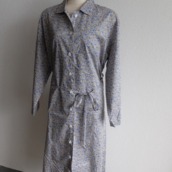 【新款】Kima服裝製作/longshirt onepiece花藍/長襯衫連衣裙 第8張的照片