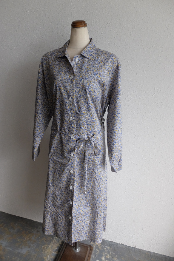 【新款】Kima服裝製作/longshirt onepiece花藍/長襯衫連衣裙 第8張的照片