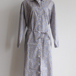 【新款】Kima服裝製作/longshirt onepiece花藍/長襯衫連衣裙 第7張的照片