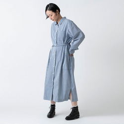 【新款】Kima服裝製作/longshirt onepiece花藍/長襯衫連衣裙 第13張的照片