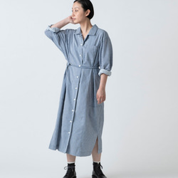 【新款】Kima服裝製作/longshirt onepiece花藍/長襯衫連衣裙 第16張的照片