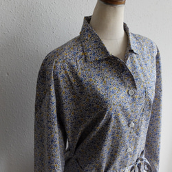【新款】Kima服裝製作/longshirt onepiece花藍/長襯衫連衣裙 第9張的照片