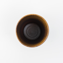 【晋六窯】焼〆ビアカップ　冷蔵庫でカップを冷やしておくと一層美味しくなるカップ 5枚目の画像