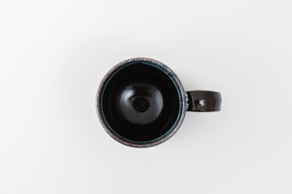 【晋六窯】天目海鼠釉マグカップ　たっぷり入るマグカップを京都からお届けします 5枚目の画像