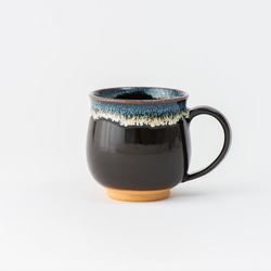 【晋六窯】天目海鼠釉マグカップ　たっぷり入るマグカップを京都からお届けします 1枚目の画像