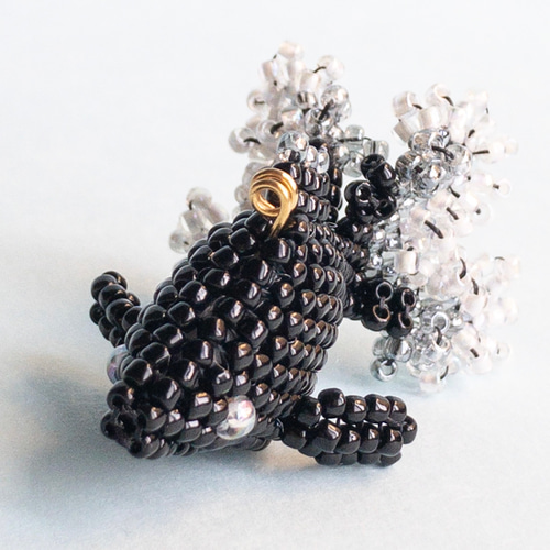 金魚のキーホルダー＆バックチャーム(ビーズステッチ