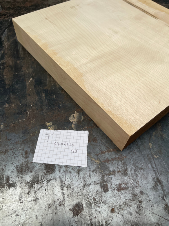 ヨーロッパメイプルの板＜T＞　木工ろくろの素材にも最適 4枚目の画像