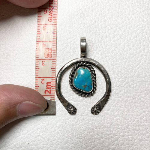 キングマン ターコイズ トルコ石 ナジャ シルバーネックレス