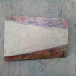 【木製看板製作】 一枚板 楓 61cm×40cm / 自然塗装 3枚目の画像