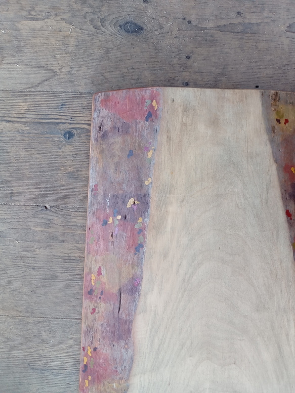【木製看板製作】 一枚板 楓 61cm×40cm / 自然塗装 7枚目の画像