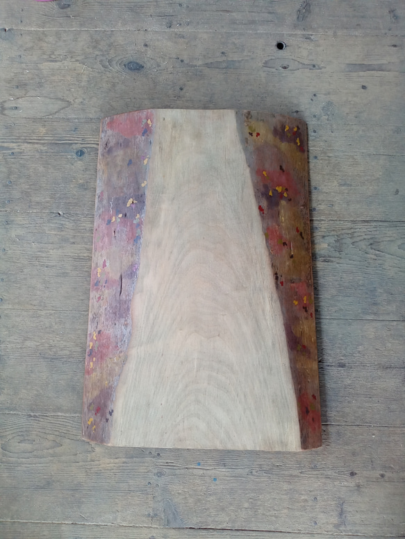 【木製看板製作】 一枚板 楓 61cm×40cm / 自然塗装 2枚目の画像