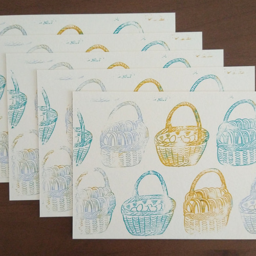 ポストカード5枚セット かご/basket ポストカード tokyoparadise 通販