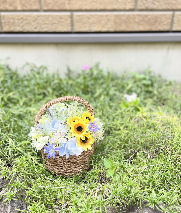 ギフト　フラワーギフト　夏ギフト　サマーギフト　インテリア雑貨　癒し　おしゃれ　高級感　おすすめ　ひまわり　夏　夏休み 3枚目の画像