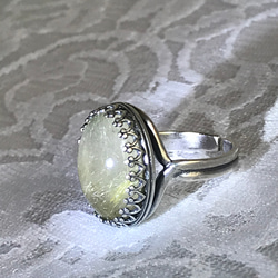 針水晶・・ルチルクォーツ ring （フリーサイズ・１６×１２） 6枚目の画像