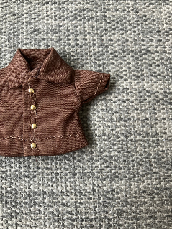 オビツ11 半袖シャツ　brown 3枚目の画像