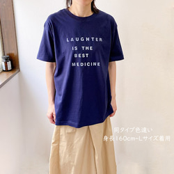 オーガニックコットンTシャツ　keep it simple　オフホワイト　白T　レディース　コットン100 12枚目の画像