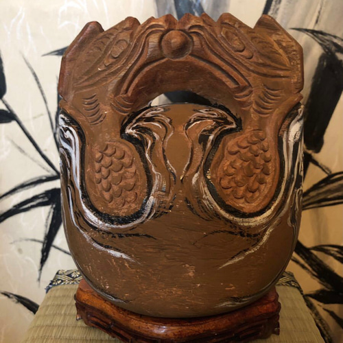 達磨木魚 達磨絵 達磨 木魚 水墨画 墨絵 だるま DARUMA 墨