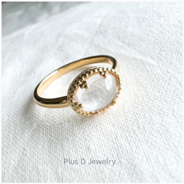 LNR-005 ローズクォーツ リング