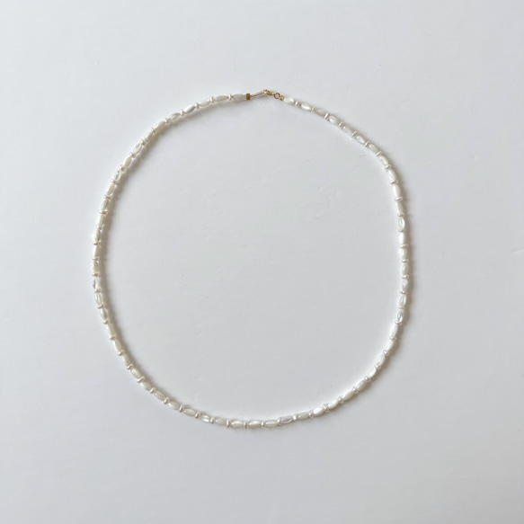 淡水真珠：pearl×shell necklace 7枚目の画像