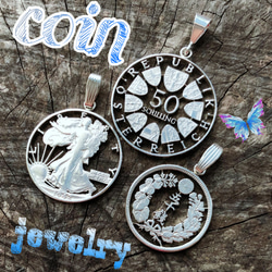 銀貨 ドイツ 10マルク カットコイン ペンダント ブランド ReD