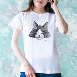 【Mサイズ】 オクトの肖像画No.1 Tシャツ 白 レディース【短期発送】 4枚目の画像