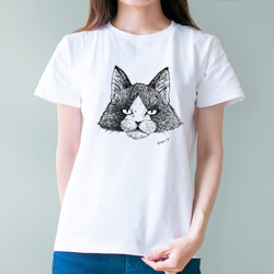 【Mサイズ】 オクトの肖像画No.1 Tシャツ 白 レディース【短期発送】 2枚目の画像