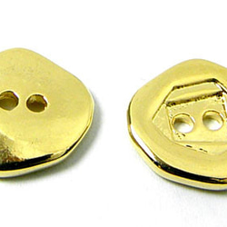 14ｍｍ　1枚　真鍮　ボタンパーツ　ラップブレス留金具　ゴールド　アクセサリーパーツ 1枚目の画像