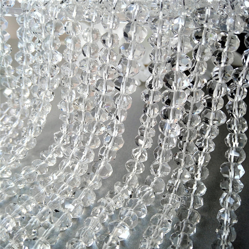 10mm 2個 タンブル ヒマラヤ水晶 高品質 穴あきビーズ 天然石 カット  