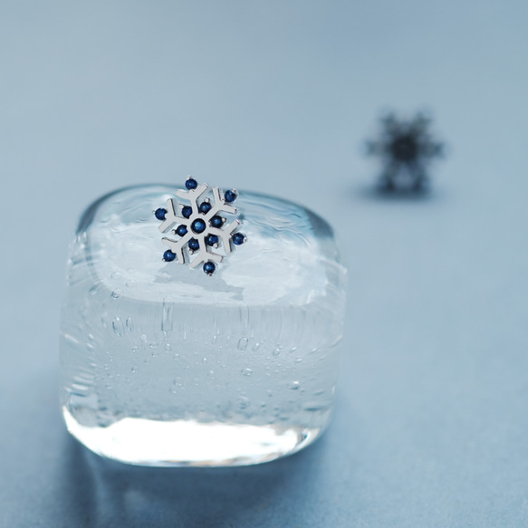 925銀雪花耳環 第7張的照片