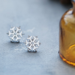 925銀雪花耳環 第1張的照片