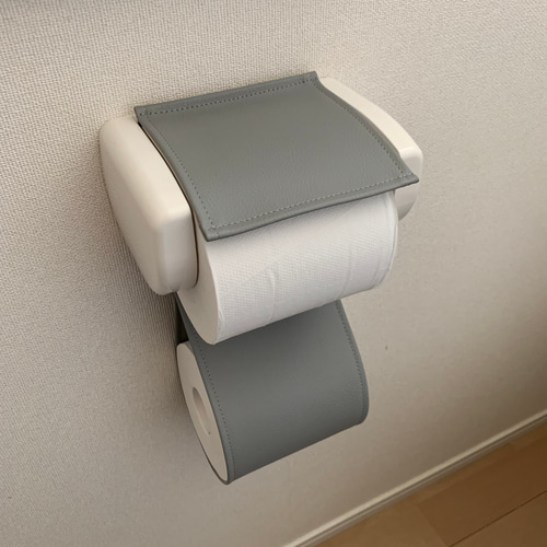 レザー製トイレットペーパーホルダーカバー 