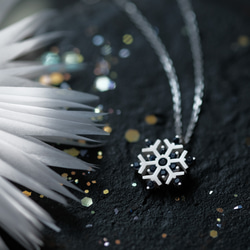 雪花結晶項鍊 925銀 Snowflake Necklace Dainty Jewelry 第7張的照片