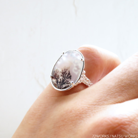 デンドリティック アゲートリング / Dendritic Agate Ring m3 5枚目の画像