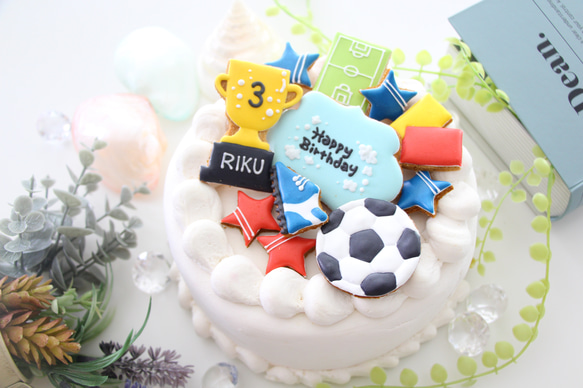 【アイシングクッキー】　サッカー　サッカー部　誕生日　プレゼント　スパイク　トロフィー 7枚目の画像