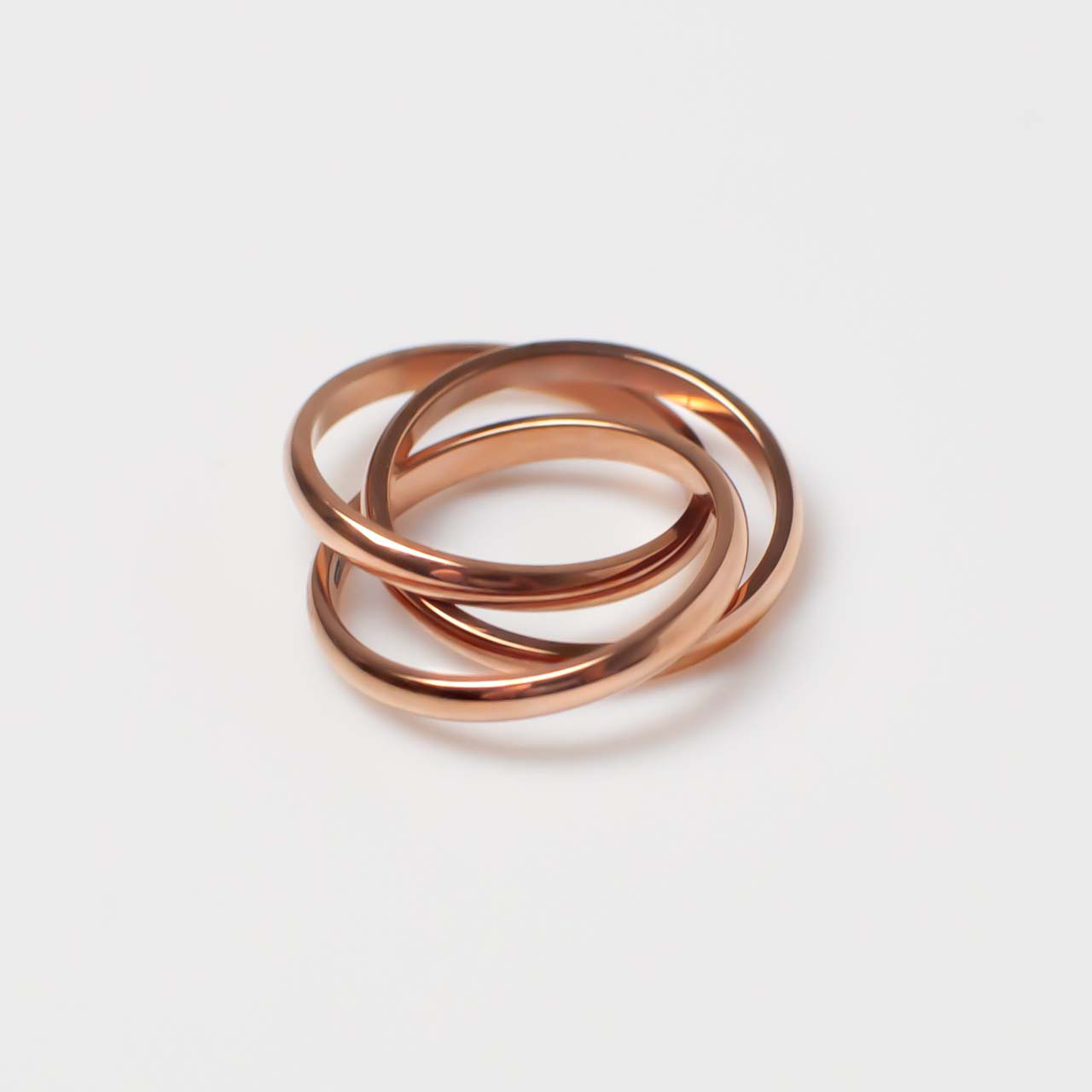 金属アレルギー対応 サージカルステンレスリング316L 3号 3-rings pinkgold