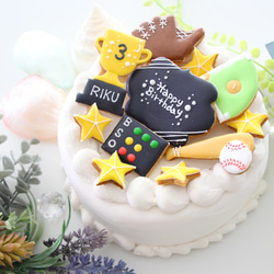 野球　【アイシングクッキー】　オーダー　部活　引退　お祝い　プレゼント　誕生日 9枚目の画像