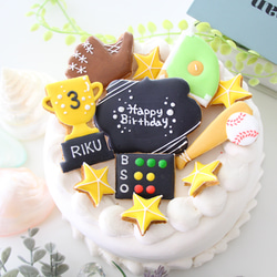 野球　【アイシングクッキー】　オーダー　部活　引退　お祝い　プレゼント　誕生日 8枚目の画像