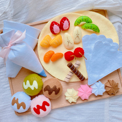 フェルトままごと クレープ屋さん おもちゃ・人形 m.handmade 通販