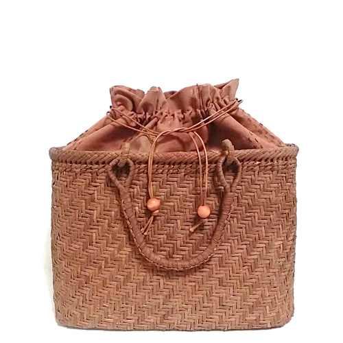 山葡萄バッグ円形高級二本飛び編み かごバッグ 山葡萄バッグ魅力 通販  