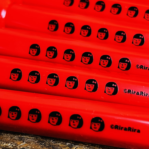 *預定再次上架* [10支裝] Rira Chara Pen *Pentel Felt Pen [Red] 第4張的照片