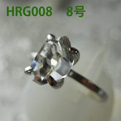ハーキマー水晶  リング　8号【送料込】NYの鉱山オーナーから買ってます HRG008herkimer　ring 2枚目の画像