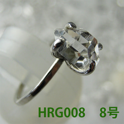 ハーキマー水晶  リング　8号【送料込】NYの鉱山オーナーから買ってます HRG008herkimer　ring 3枚目の画像