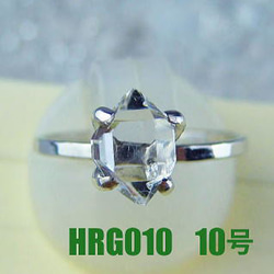 ハーキマー水晶  リング　10号【送料込】NYの鉱山オーナーから買ってます HRG010herkimer　ring 2枚目の画像