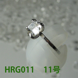 ハーキマー水晶  リング　11号【送料込】NYの鉱山オーナーから買ってます HRG011herkimer　ring 3枚目の画像