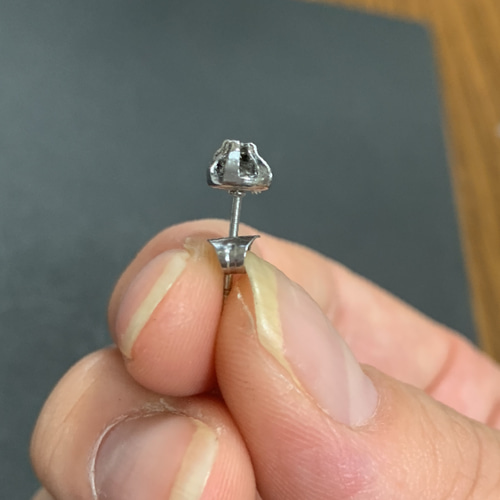 18.お試し隕石カンポデルシエロ片耳ピアス ピアス（その他） サラサチ 